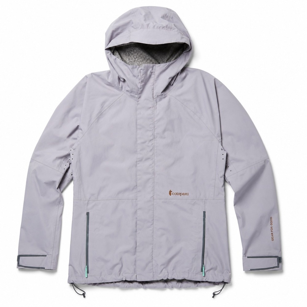 Cotopaxi Womens XS Hooded Rain Jacket Gray Waterproof Shell Gear For Good